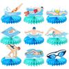 Themed Summer Swimming Honeycomb Shaped Birthday Party Desktop Ornament Decor
