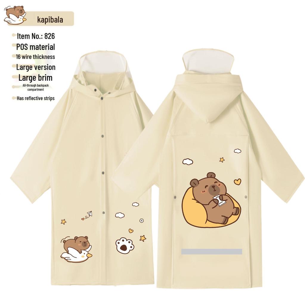 Full-Body Waterproof Kids' Raincoat - School-Friendly, Stormproof Design for Boys & Girls