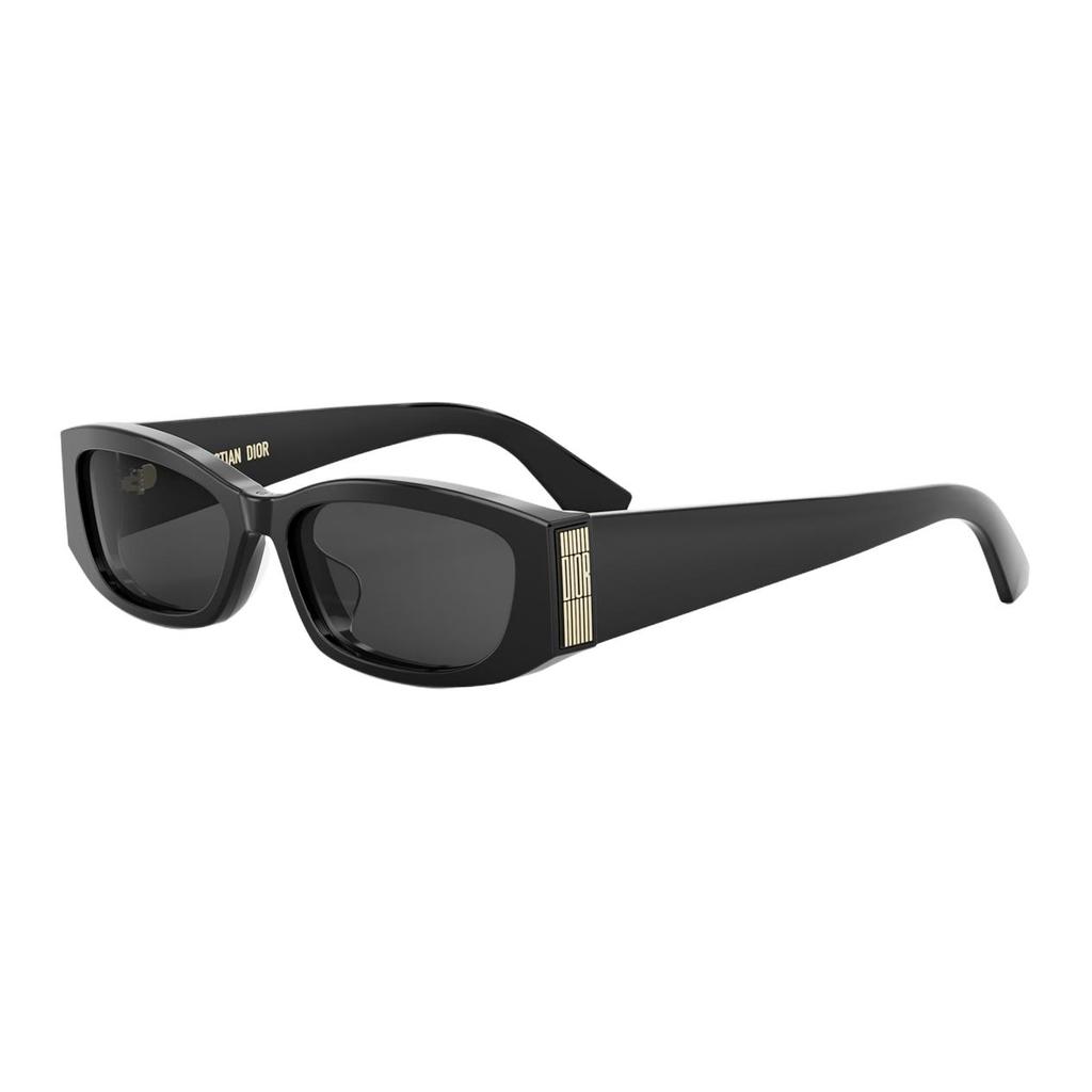 Dior Letter Logo Rectangular Sunglasses Unisex Sunglasses Black DIORGRAPHIQUE-S1F
