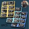 Children's Intelligence Toy Set Nine Linked Rings Puzzle, Brain Teaser Gift, Full Set Of Unlocking Rings, Eight Pieces, Lu Ban Lock