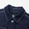 New Converse Indigo Chore Jackets Coats Women's Dark Blue 10026052-A01