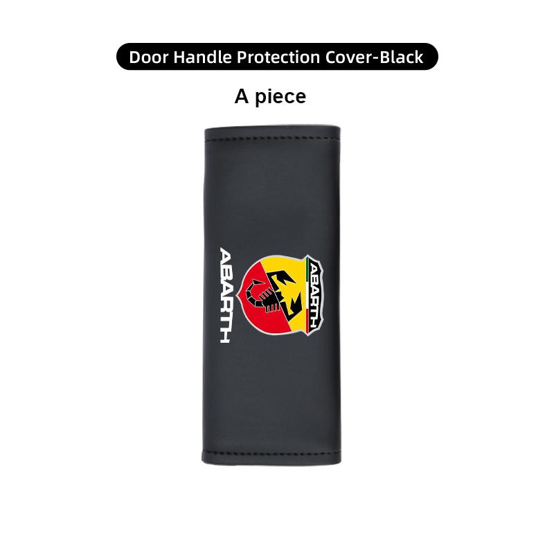 Car Door Pull Handle Cover Non-slip Leather Protective Case For Abarth Freemont Strada 500x Grande Punto Ducato Stilo Palio