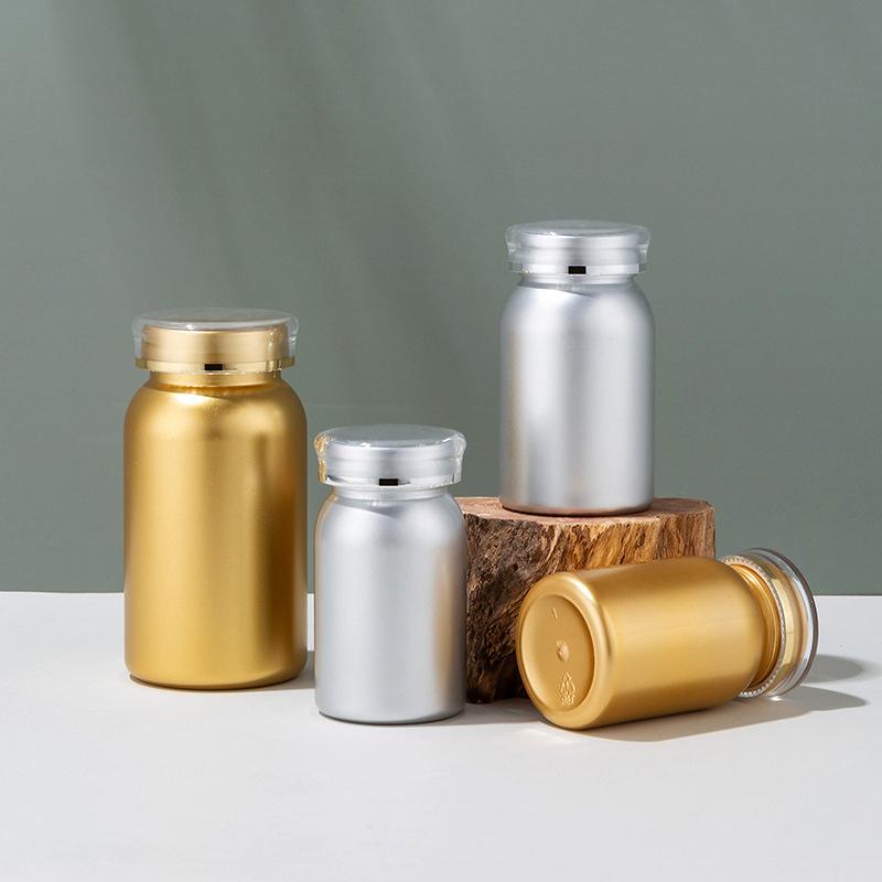 Muster Tablettenverpackung Flasche Behälter Pillenverpacker Plastikdosen Kapselflaschen mit Deckel für Pille 100/120/150/225 ml