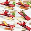 6in1 Vegetable Slicer and Cutter with Steel Blade Potato Peeler Carrot Cheese Grater Portable Kitchen Gadgets and Accessories