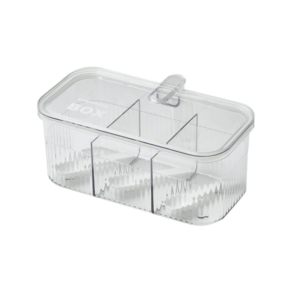 

Stackable Design Kitchen Storage Bottle Plastic Seasoning Jar Functional Salt Jar Home Cooking белый