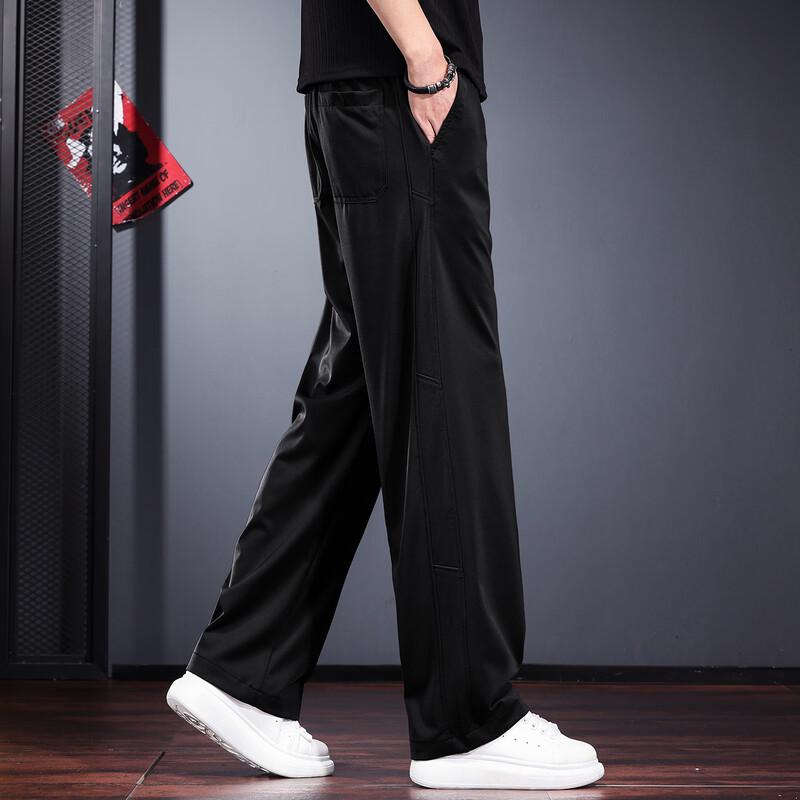 Men's Ice Silk Loose Fit Casual Pants