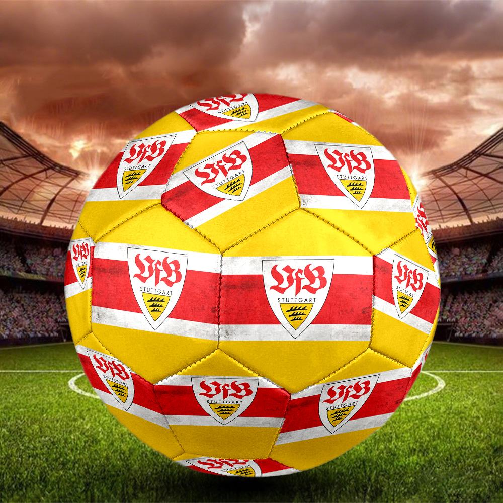 Stuttgart Football Club Indoor Soccer Ball Size 5 Colorful All Ages Machine Stitched PVC Competition Ready Durable High-Bounce