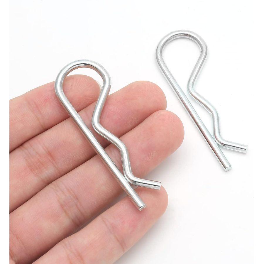 20 Stück R-Clips Anhänger-P-Clips, Edelstahl-Sicherungssplint S-Feder