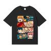 Chainsaw Man Main Cast Split Print Oversized Anime Streetwear Women And Men T-Shirt