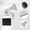 Conector Universal Furtun Ventilație Adaptor ABS pentru Aer Condiționat Uscător Corturi Montaj pe Fereastră
