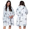 Blanket Sweatshirt Oversize Warm Thick Blanket Sweatshirt 2In1 Xxl Cats Furry [Ub-Kb-Wz-2]