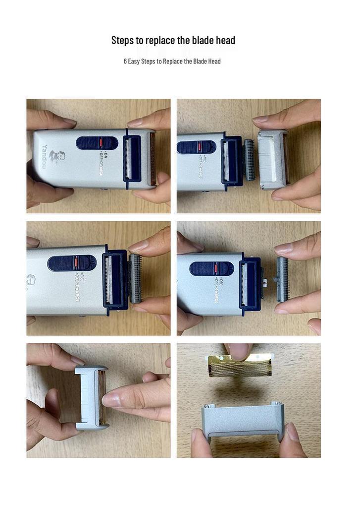 Second Gen Multi-Functional Metal Reciprocating Rechargeable Shaver for Men