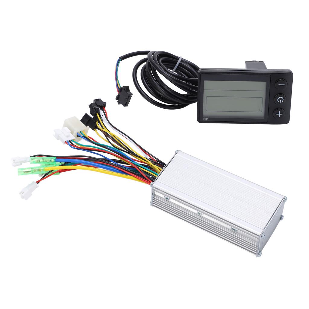Electric Bike Motor Controller 22A Common Controller 36V 48V with LCD S866 Panel Thumb Throttle for