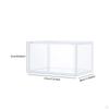 Clear Shoe Storage Organizer Rack Holder with Door Thicken Drawer Organize Unit Display