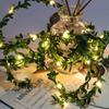 Outdoor Tiny Leaf LED Copper Wire Fairy String Lights Garland Christmas Decorations for Home New Year Wedding Garden Street Lamp