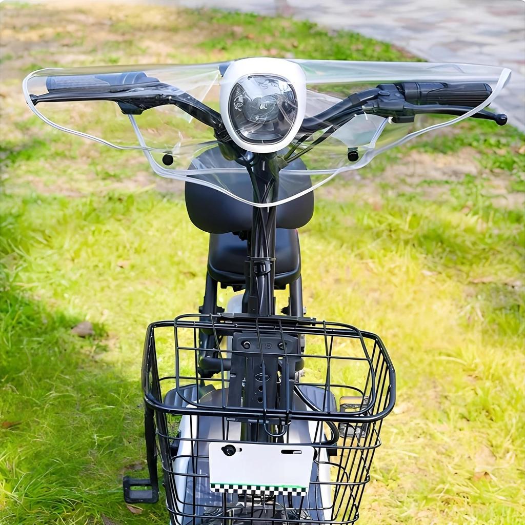 1 Stück Elektrofahrzeug Front-Regenabdeckung, Mittelkonsolen-Armaturenbrett Universale Lenkerabdeckung, Outdoor-Fahrradausrüstungsabdeckung