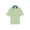 Color Block Fox Pattern Short Sleeve Polo Shirt Unisex Polo Shirts Light-Green KM00209KJ0104-P300