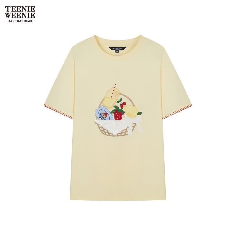 

Teenie Weenie Women s Little Bear Letter T-shirt S