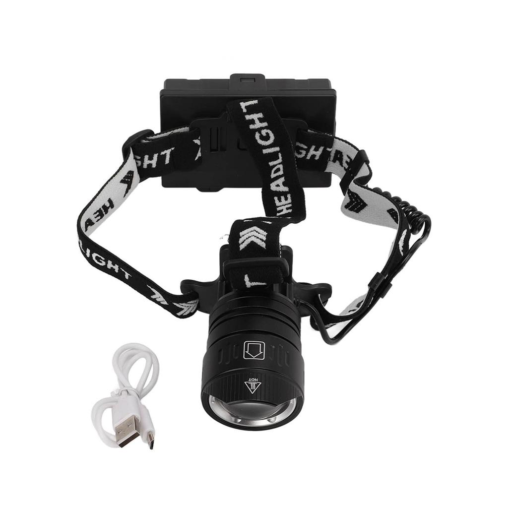 Sensor Bright Head Torch with Powerful Rechargeable LED and Adjustable with Data Cable for Outdoor Outdoor and Night Work Headlamp, Head, Camping,