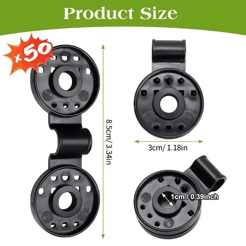 50/100Pcs Camping Garden Shade Cloth Awning Clip Home Outdoor Decors Grommets Mesh Backyard Greenhouse Parasol Awnings Buildings