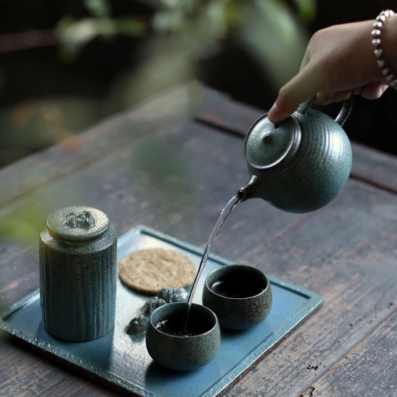 180ml Japanese Kiln-Change Teapot Antique Kung Fu Tea Set