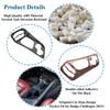 Carbon Fiber Look Car Interior Center Console Gear Shift Handle Panel Decoration Cover Stickers For Dodge Challenger 2015-2022