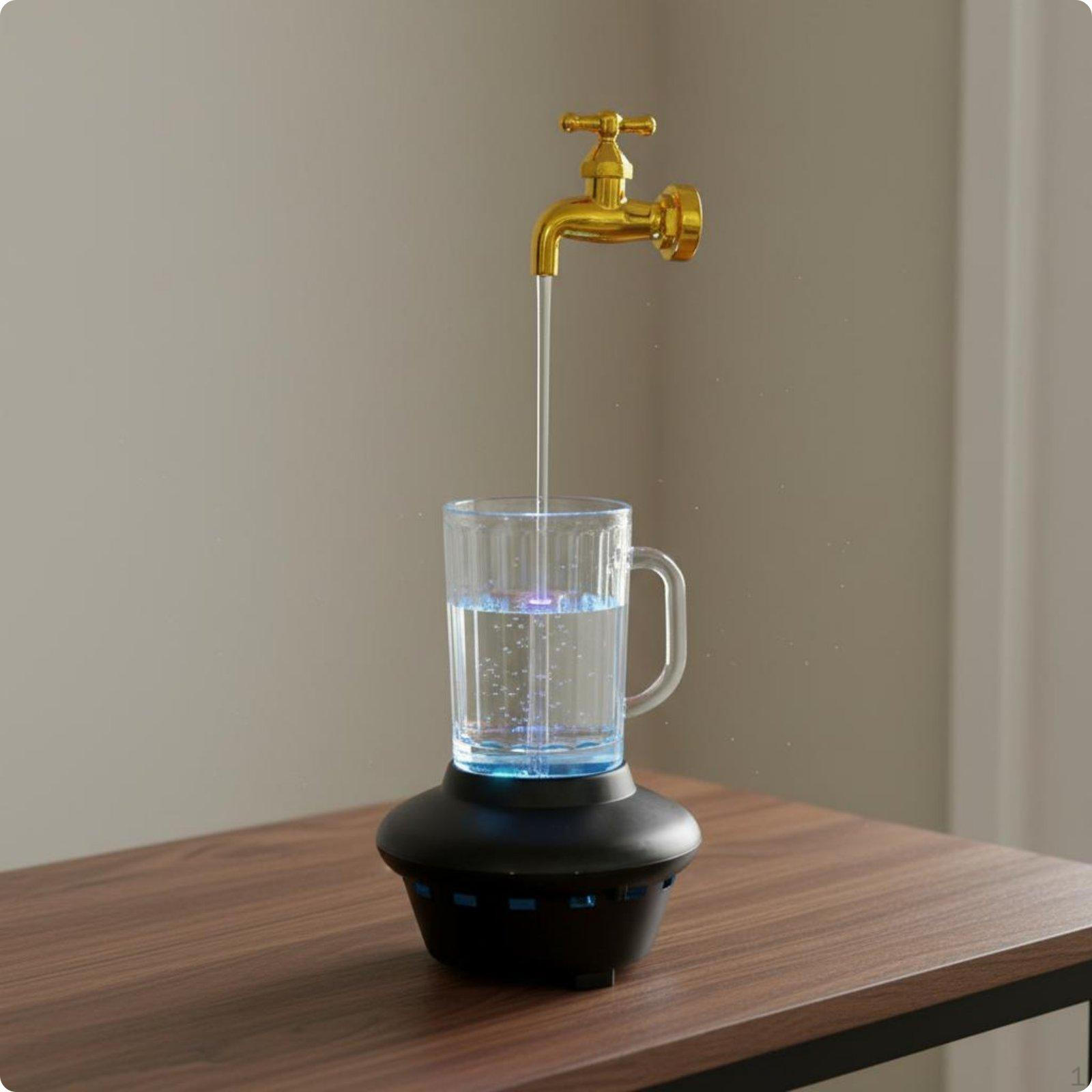 Levitating Faucet Water Feature Recirculating Visual