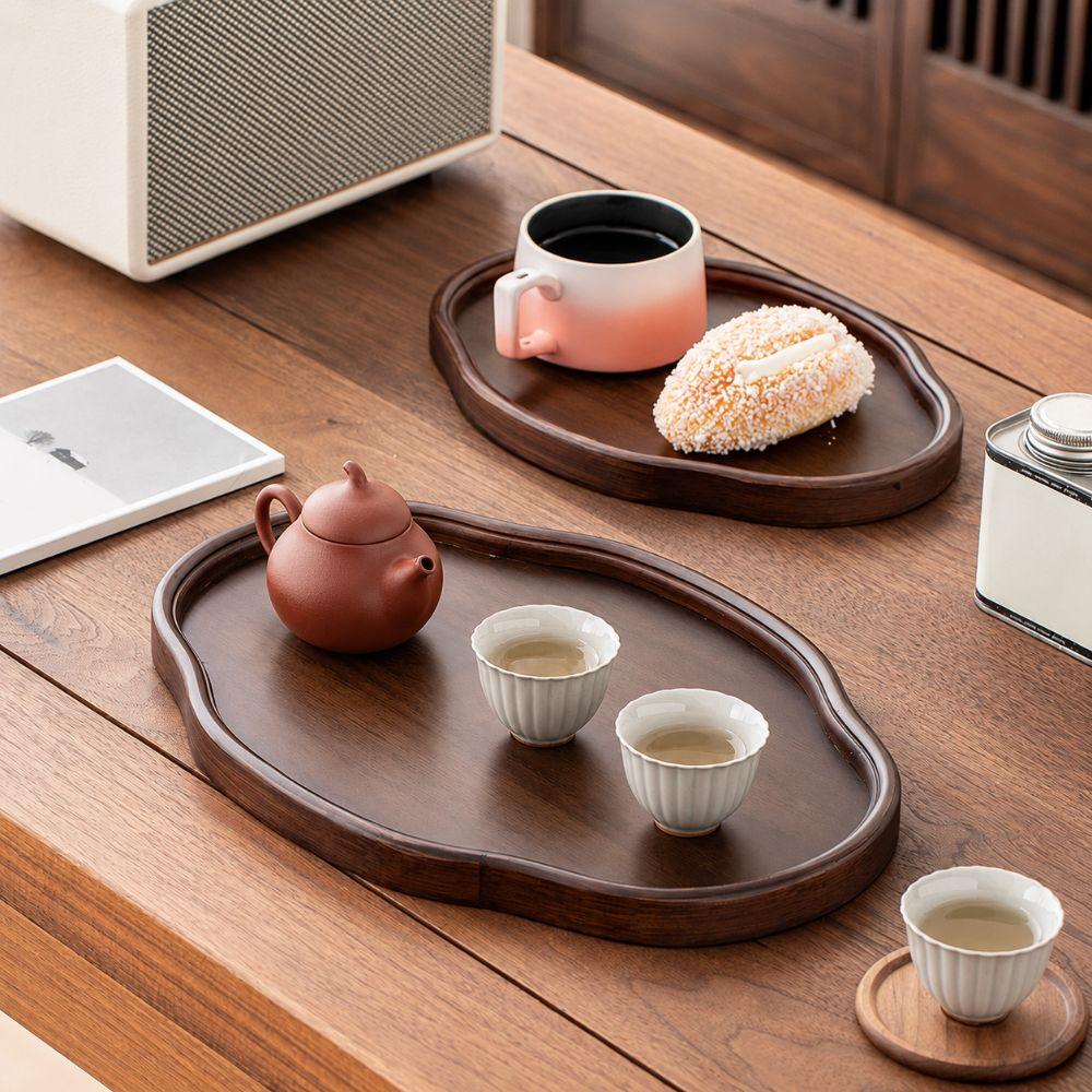 Wooden Food Storage Trays Creative Dessert Pallet Decorate Tray Food Dish Home