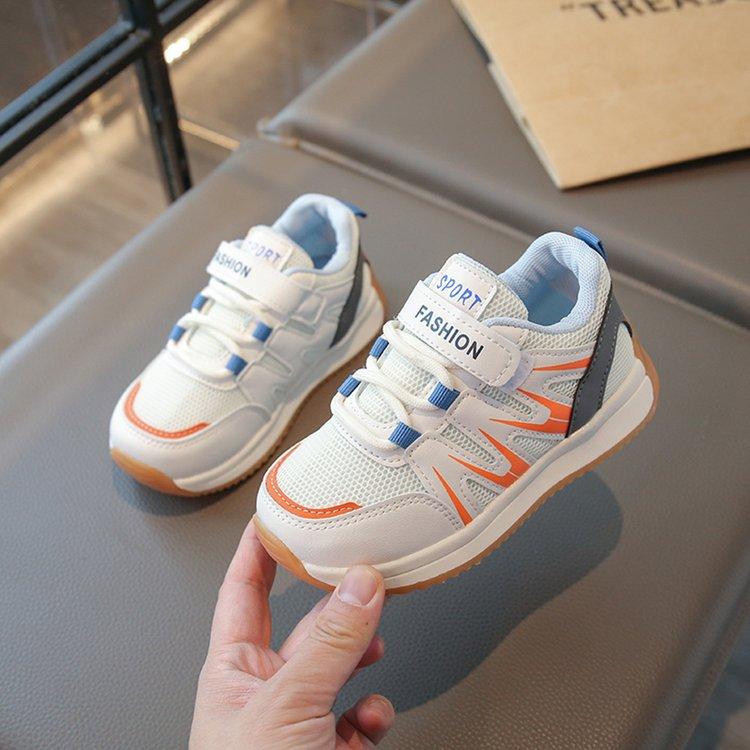 Children's Sports Shoes 2025 Spring and Autumn New Girls Soft Sole Breathable Medium Children Baby Students Versatile White Shoes