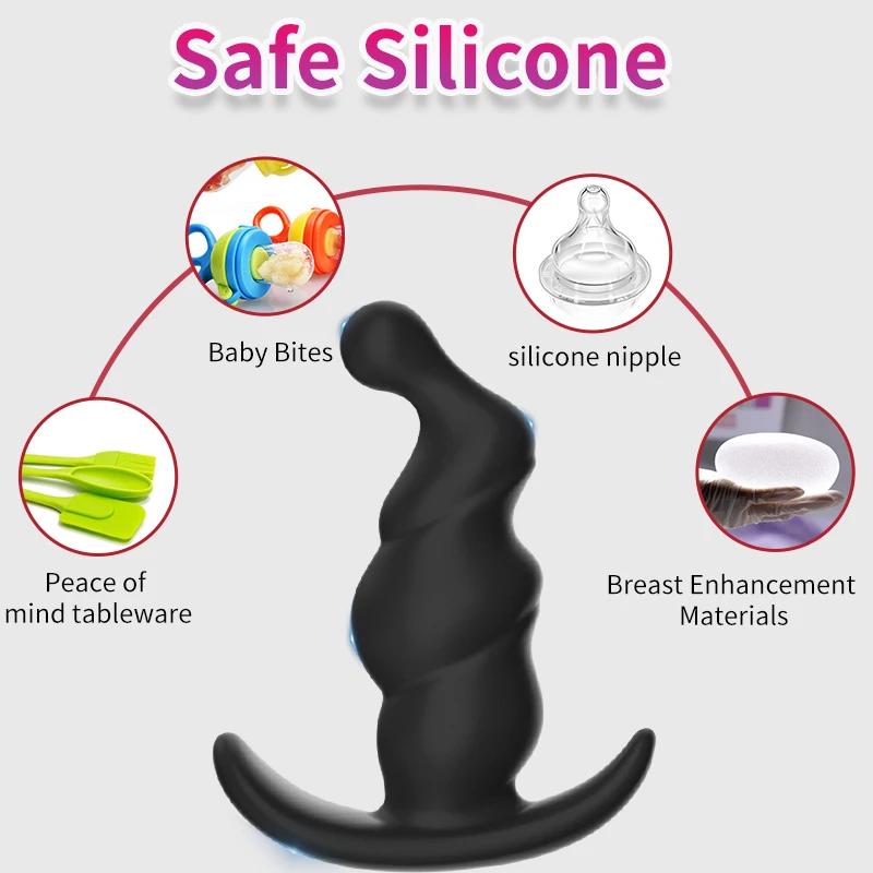 Wearable Anal Plug Dildo Realistic Butt Plug Sex Toys for Women /Men Masturbators Anal Toys Butt Plug Anus Pull Bead