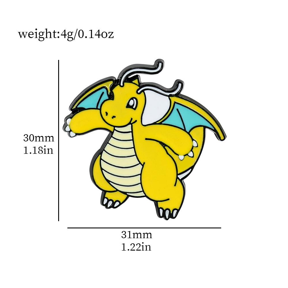 Металлический значок Pokémon Милый Кэппи Pokémon Брошь Pokémon Креативная Личность Тренд