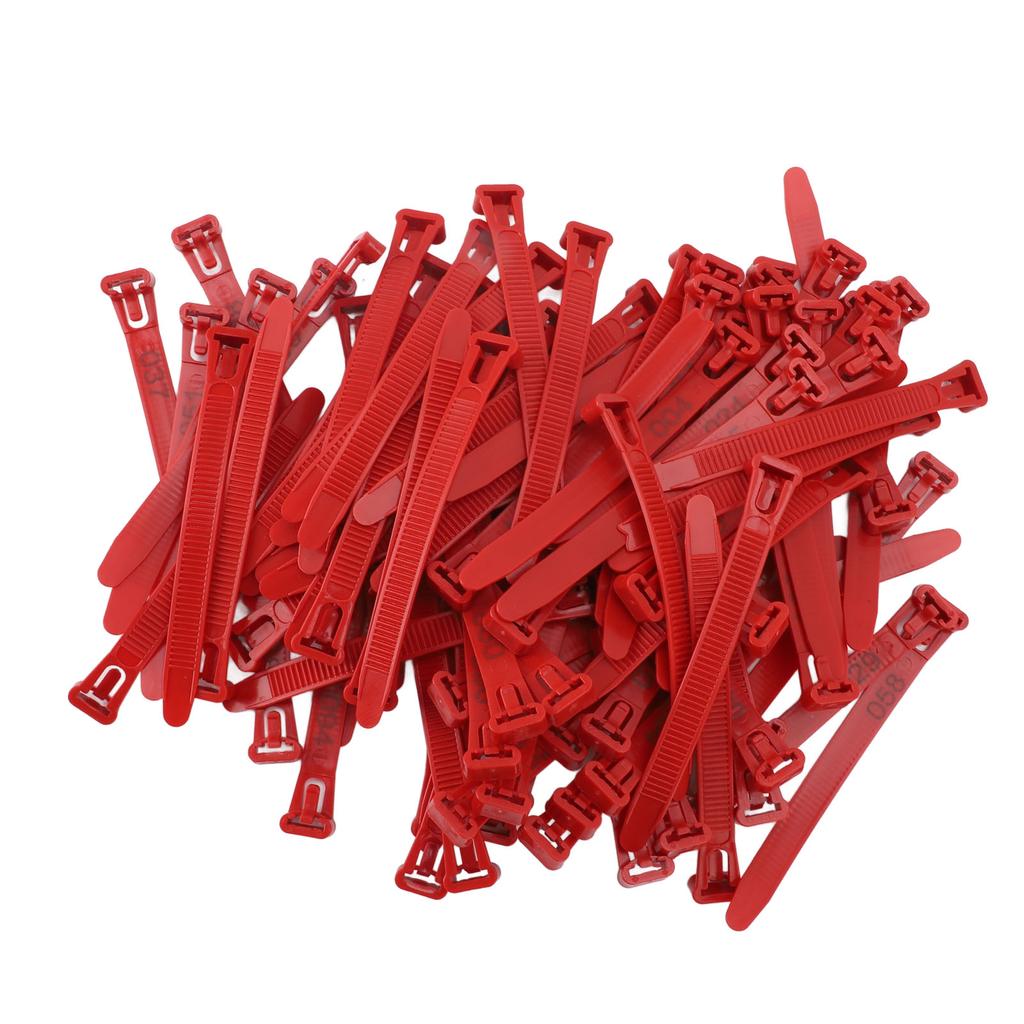 100pcs Chicken Leg Bands Adjustable Fadeless Numbered Poultry Identification Leg Tags for Duck