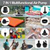 20PSI Electric Air Pump with 7 Nozzles & Adapters, 2-in-1 Rapid Inflator Deflator for Inflatable Boats, Kayaks, Pool Floats and Toys