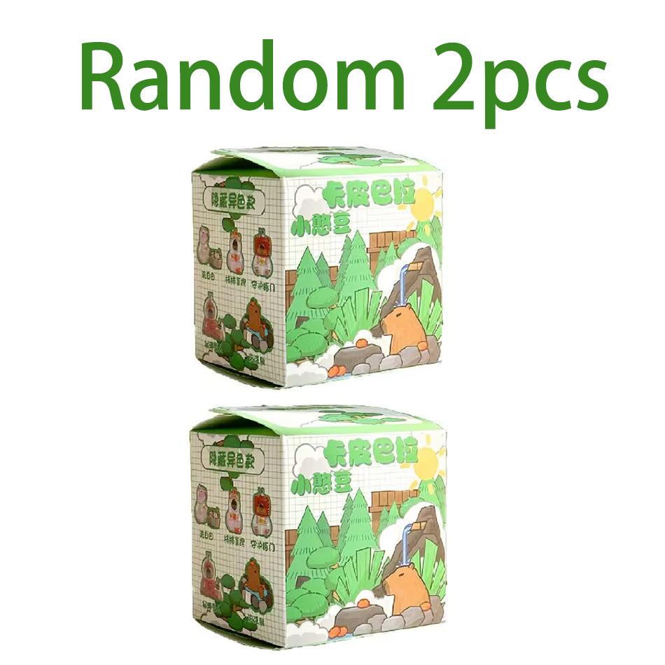 Capybara Figur Blind Box Simulation Capibara Kawaii Anime Tiere Figuren Puppe Kinder Geburtstag Weihnachtsgeschenk