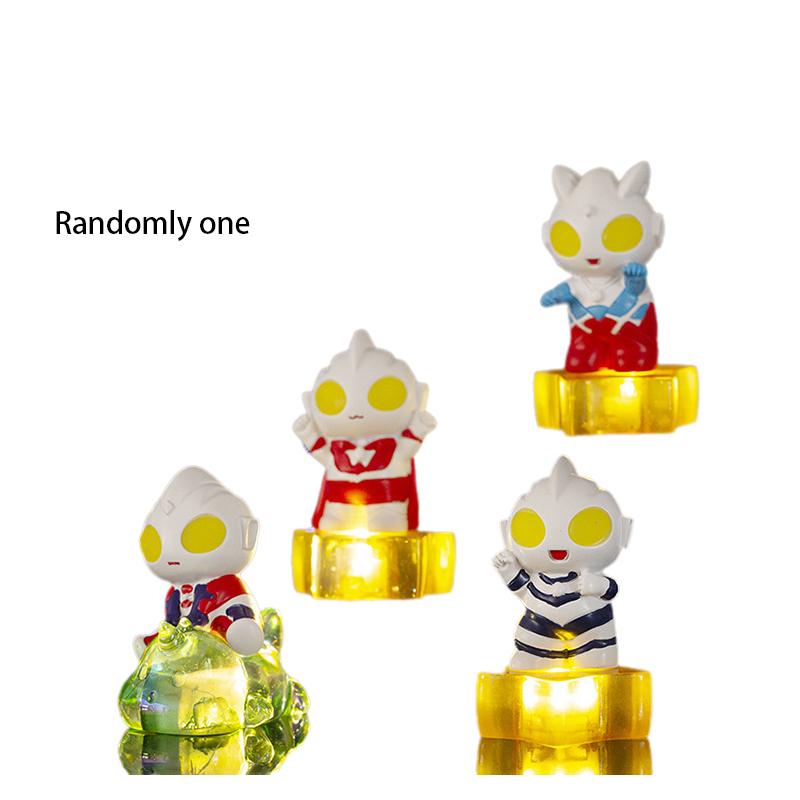 

Button Night Lamp Cell Powered Compact Cartoon Cute Ultraman Lights Shaped