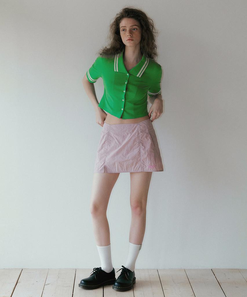 Obeodyupeulleeo Marine Pique Top_Apple Green