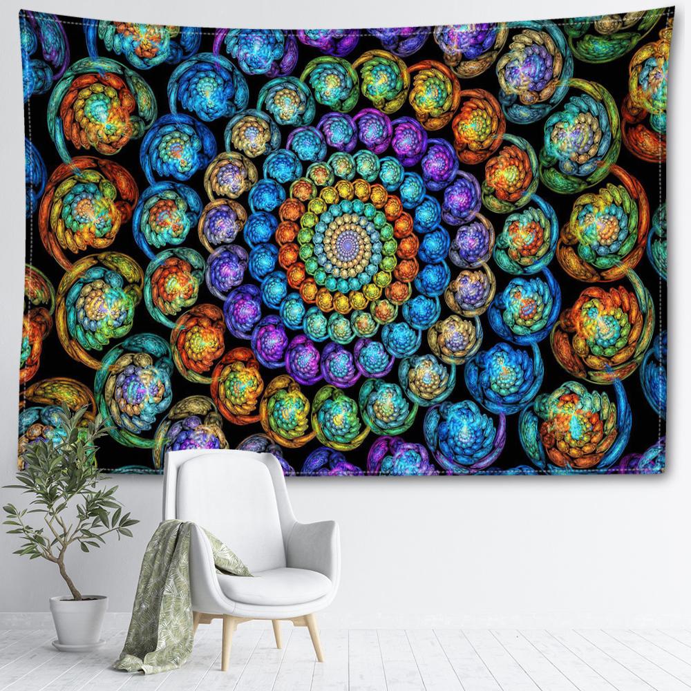 Sternenhimmel-Mandala-Wandteppich, Wandbehang, abstrakt, geheimnisvolle Hexerei, geheimnisvolle Hippie-Tapitz, Wohnzimmer, Schlafzimmer, Heimdekoration