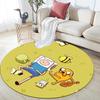 Adventure Time2 Round Area Rug,Carpet Rug for Living Room Bedroom Sofa Playroom Decor,Non-slip Floor Mat