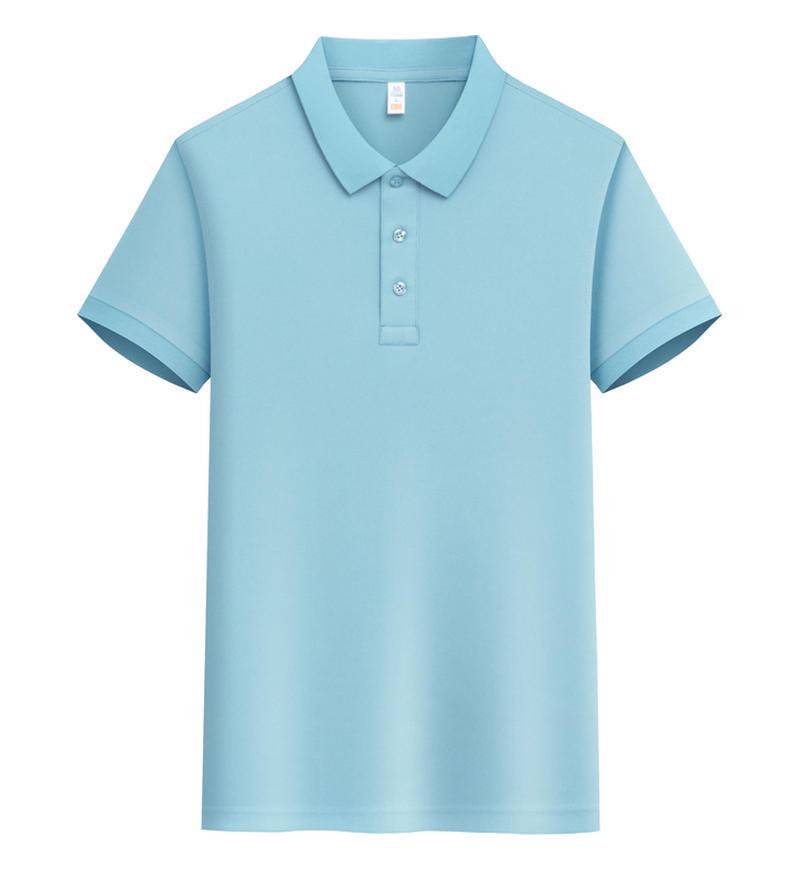 Herren Kurzarm Bambuskohle Poloshirt mit Ice Silk Technologie.