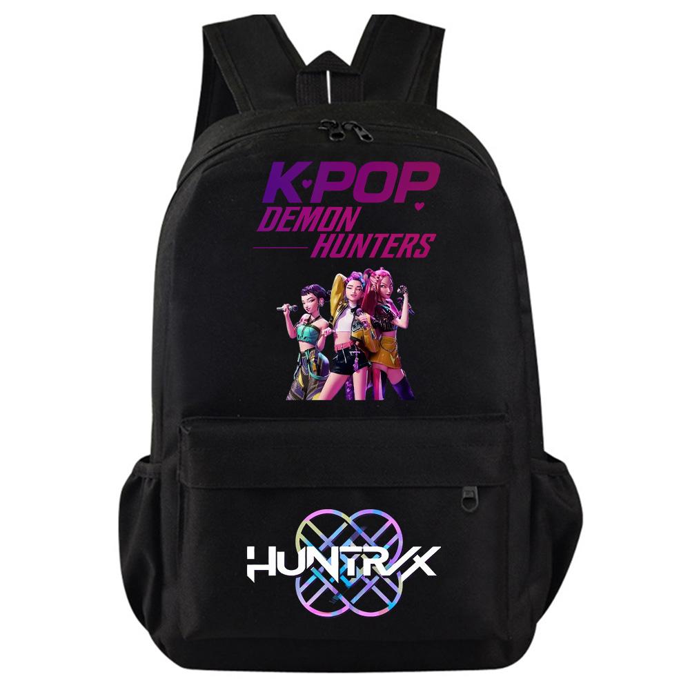 Kpop Dämonenjäger Bedruckter Rucksack für Teenager Studenten Mädchen Jungen Schultasche Schultasche Damen Große Kapazität Reisetasche Kindergeschenk Rucksack