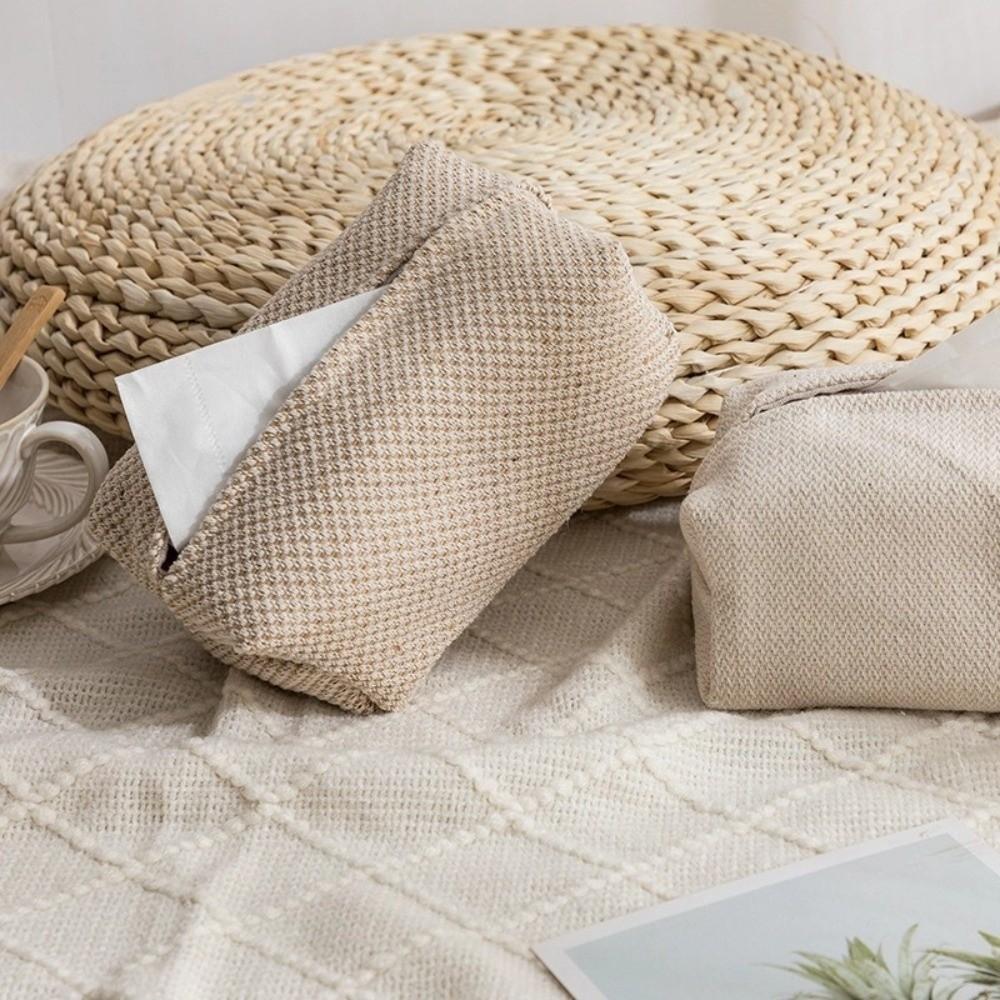 Japanese-Style Napkin Holder Rectangular Tissue Boxes Simple Napkin Storage Box  Room