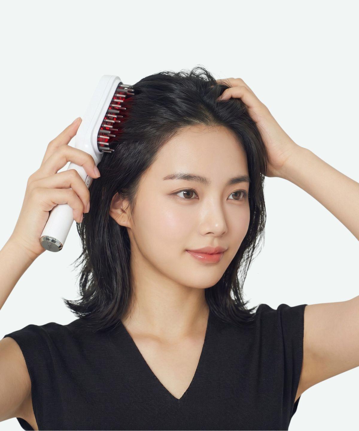 Scalp massager, care device, brush, high frequency, EMS, hair galvanic beauty device