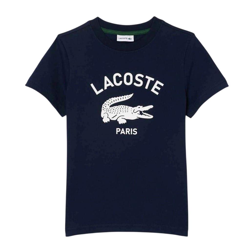 Lacoste Childrens/Kids Paris Organic Cotton Regular T-Shirt