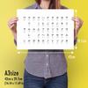Simple Katakana Learning Bath Poster (Katakana (FULL)) Waterproof Bath