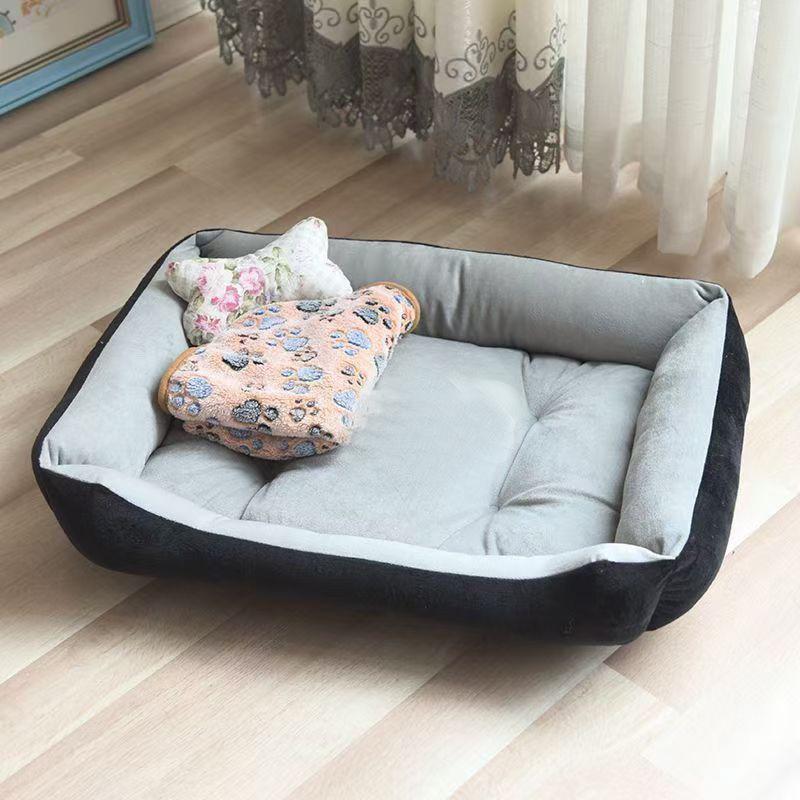 Winter Warm Pet Bed: Square Sofa for Small/Medium Dogs & Cats