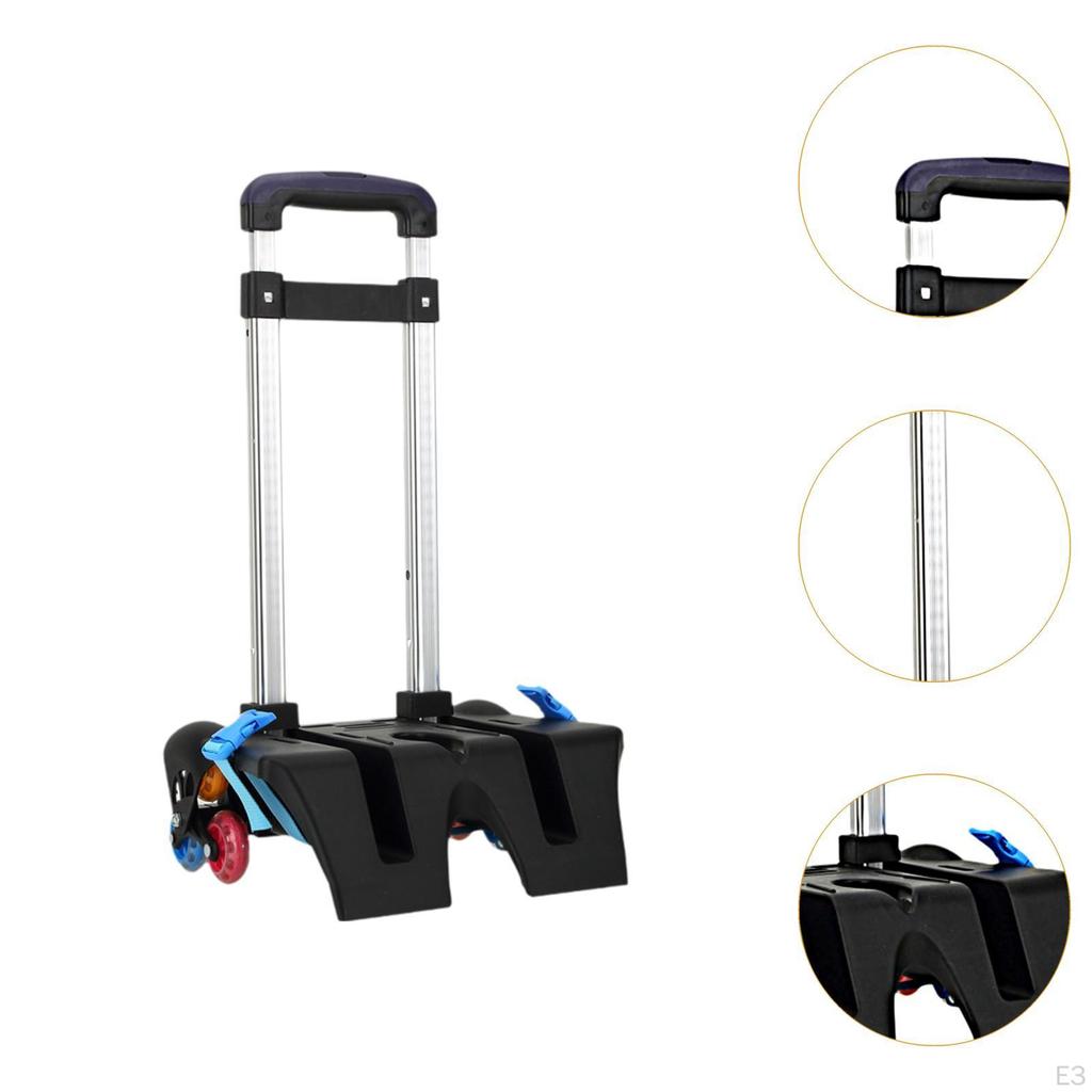 Backpack Trolley Portable Collapsible Travel Cart for School Shopping