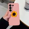 For Tecno Camon 50 Pro 50Ultra Phone Cover Sunflower Floral Case Liquid Silicone Soft Housing For Tecno Camon50 Shockproof Shell