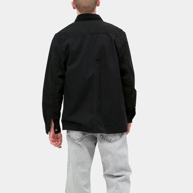 Carhartt WIP SS22 Solid Color Single-Breasted Long Sleeve Shirt Men shirts Black I030457-89-GD
