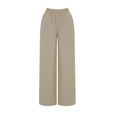 TVIEW Simple Wide Elastic Waist Slacks_V6A-Cpt014