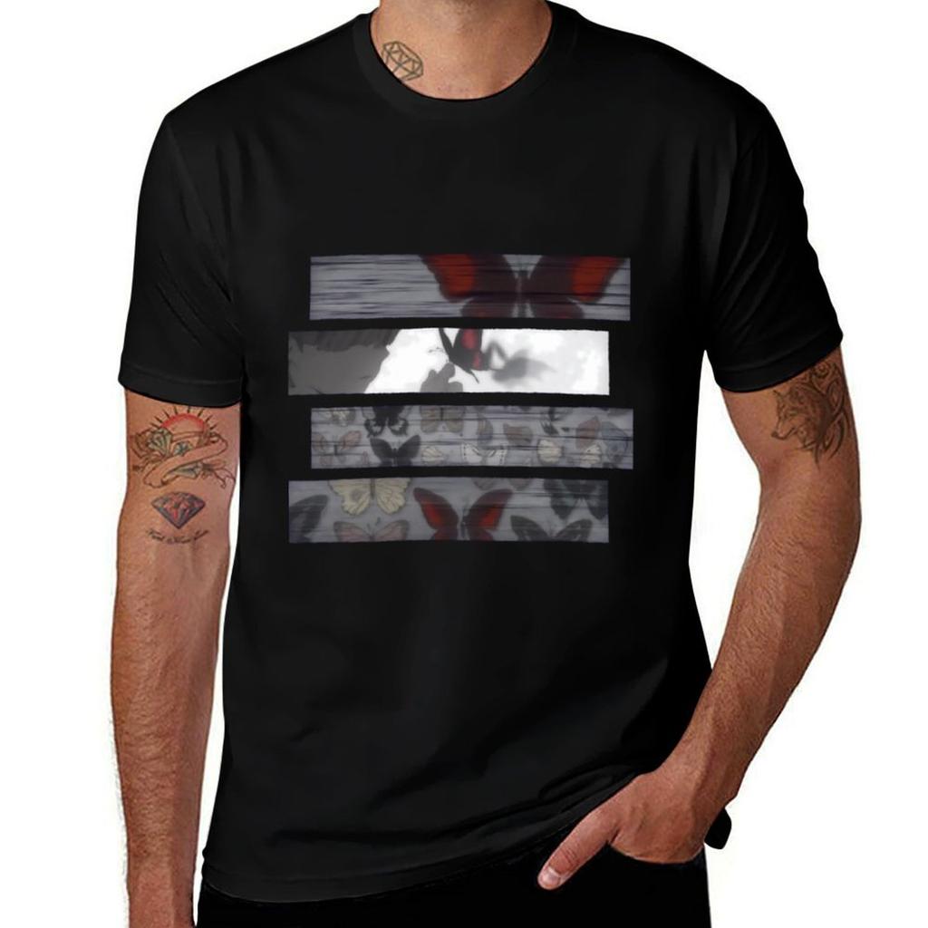 Schmetterling The Promised Neverland T-Shirt Urban Style Lässiges Kurzarm-Top